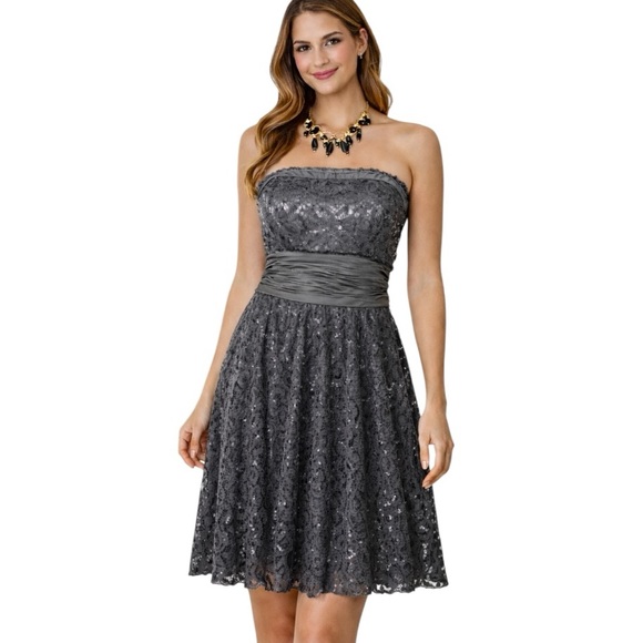 Marc Bouwer Dresses & Skirts - Marc Bouwer Black Beaded Bubble Cocktail Dress 6
